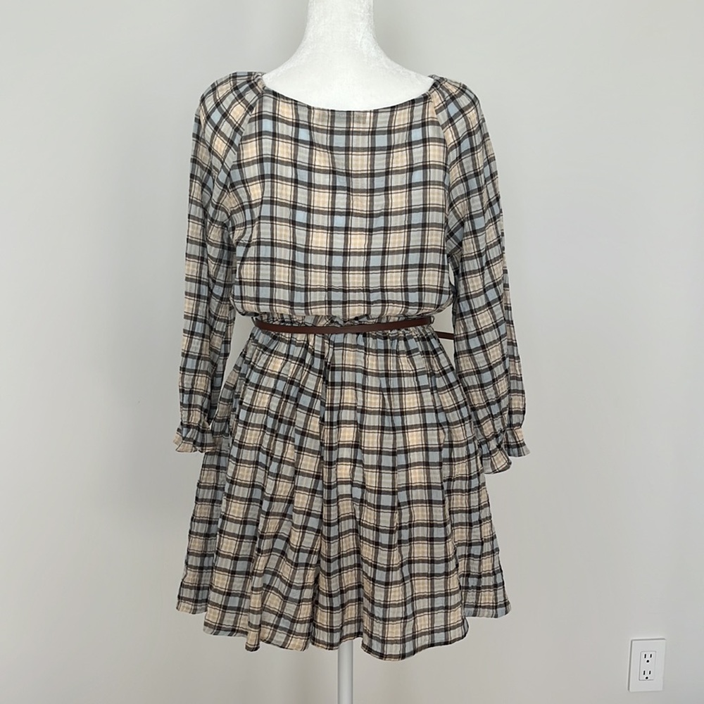 Zara Plaid Romper with Belt XS - Picture 4 of 5